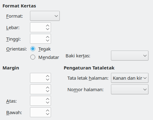 Halaman tab format halaman