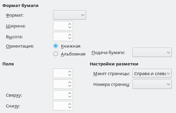 Page format tab page
