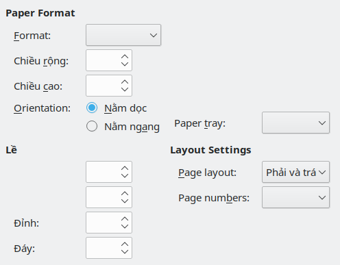 Page format tab page