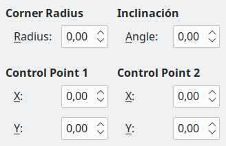 Slant and Corner Radius tab page