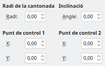 Slant and Corner Radius tab page