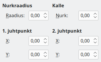 Slant and Corner Radius tab page
