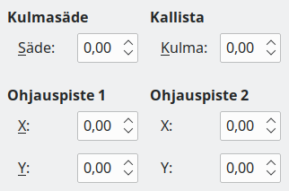 Slant and Corner Radius tab page