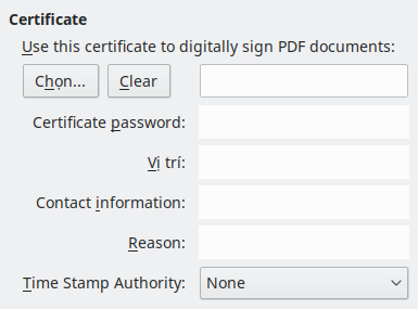PDF Export Digital Signature Options Dialog Image