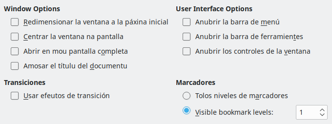 PDF Export User Interface Options Dialog Image