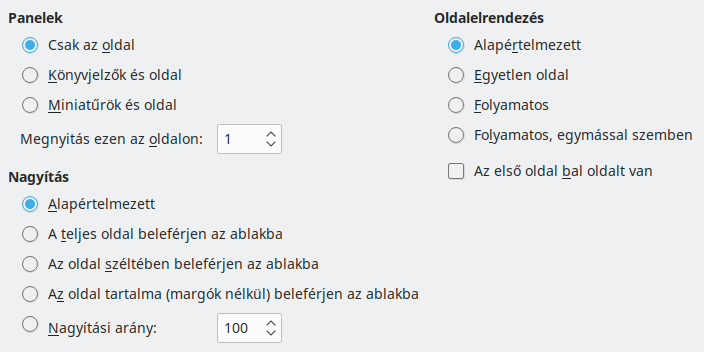 PDF Export View Options Dialog Image