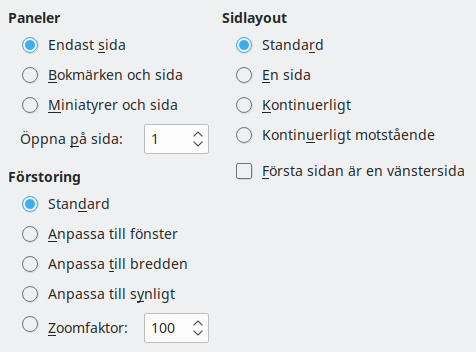 PDF Export View Options Dialog Image