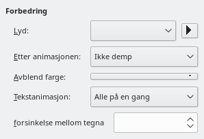 Utvidet Animasjonseffekt Dialog