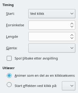 Egendefinert Animasjon Timing Dialog