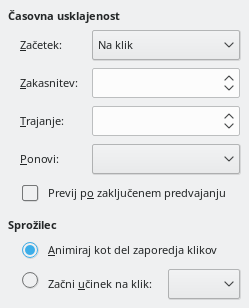 Slika pogovornega okna Trajanje animacije po meri