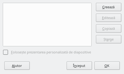 Custom Slide Shows Dialog