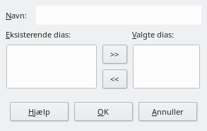Dialogen Definer brugertilpasset præsentation