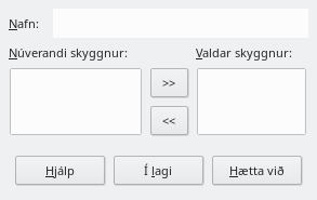 Define Custom Slide Show Dialog