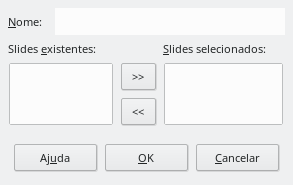 Caixa de diálogo definir apresentação de slide personalizada