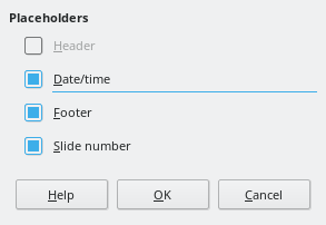 Master Layout Dialog