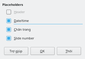 Master Layout Dialog