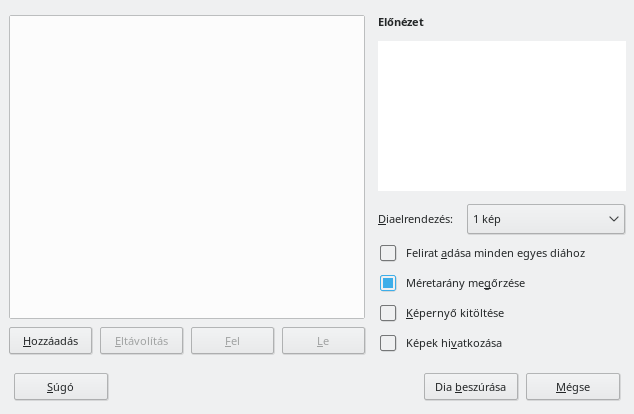 Impress Photo Album Dialog