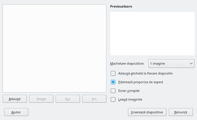 Impress Photo Album Dialog