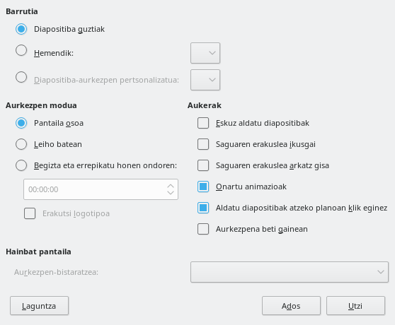 Aurkezpenen elkarrizketa-kodroa