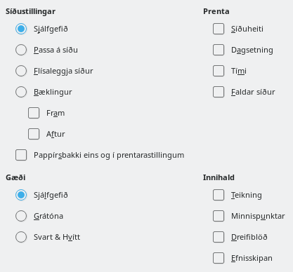 Impress Print Options Dialog