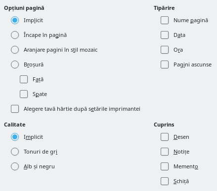 Impress Print Options Dialog