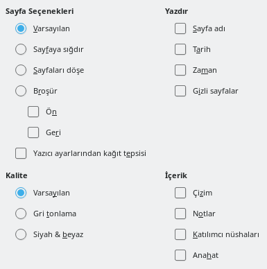 Impress Print Options Dialog