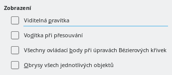 Dialogové okno Možnosti, Zobrazení pro Impress