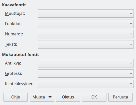 Font Type Dialog