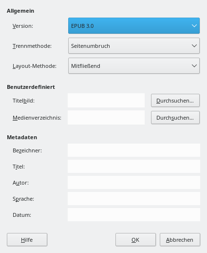 Dialog EPUB-Export