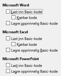 LAst inn/Lagre alternativ dialog