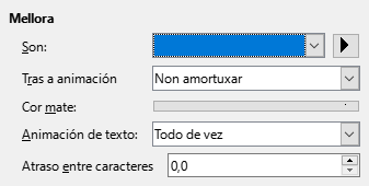 Caixa de diálogo Efectos de animación mellorados