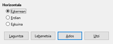 Lerrokatzerako elkarrizketa-koadroa