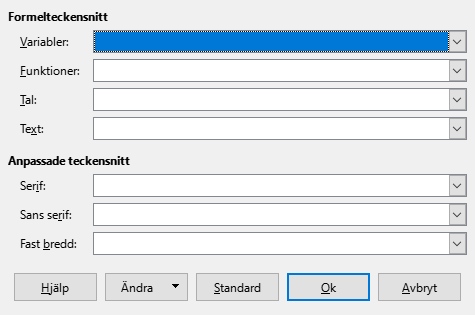 Font Type Dialog