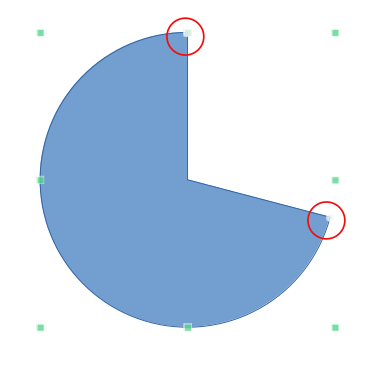 Control points in a shape