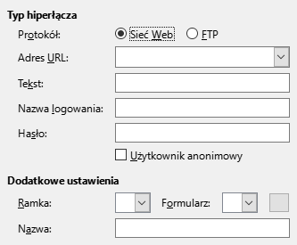 Obraz okna internetowego hiperłącza