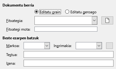 Hiperesteken dokumentu berriaren elkarrizketa-koadroaren irudia