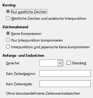 Bild des Dialogs – Asiatisches Layout