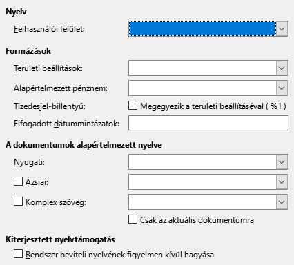 Options Language Dialog Image