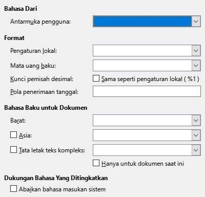 Citra Dialog Opsi Bahasa
