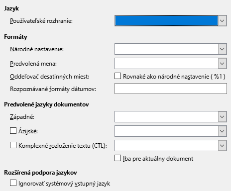 Options Language Dialog Image