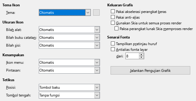 Gambar Dialog Tampilan Opsi