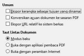 Citra Dialog Pilihan Tautan Ekspor PDF