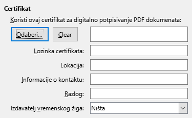 PDF Export Digital Signature Options Dialog Image