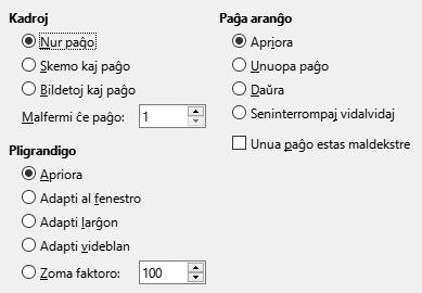 Bildo de dialogo por vidigi agordojn por PDF-eksporto