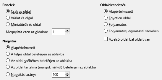 PDF Export View Options Dialog Image