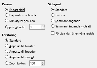 PDF Export View Options Dialog Image