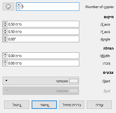 Duplicate dialog