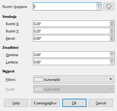 Duplicate dialog