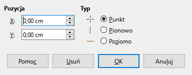 Okno dialogowe przyciągania do obiektu
