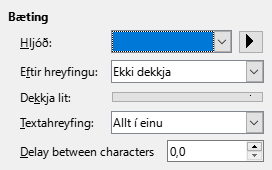 Enhanced Animation Effects Dialog